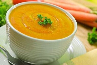 گیسٹرائٹس کے لئے سبزی پیووری سوپ