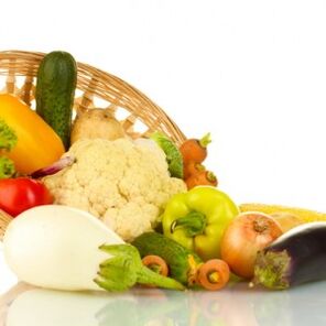 چھ پنکھڑیوں والی خوراک پر سبزی کا دن